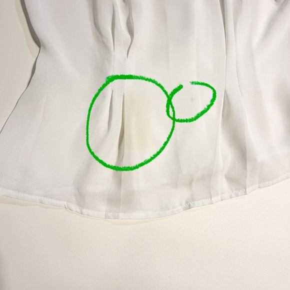 VINTAGE crochet floral lace collar blouse button down tailored lightweight 90s - Picture 16 of 17